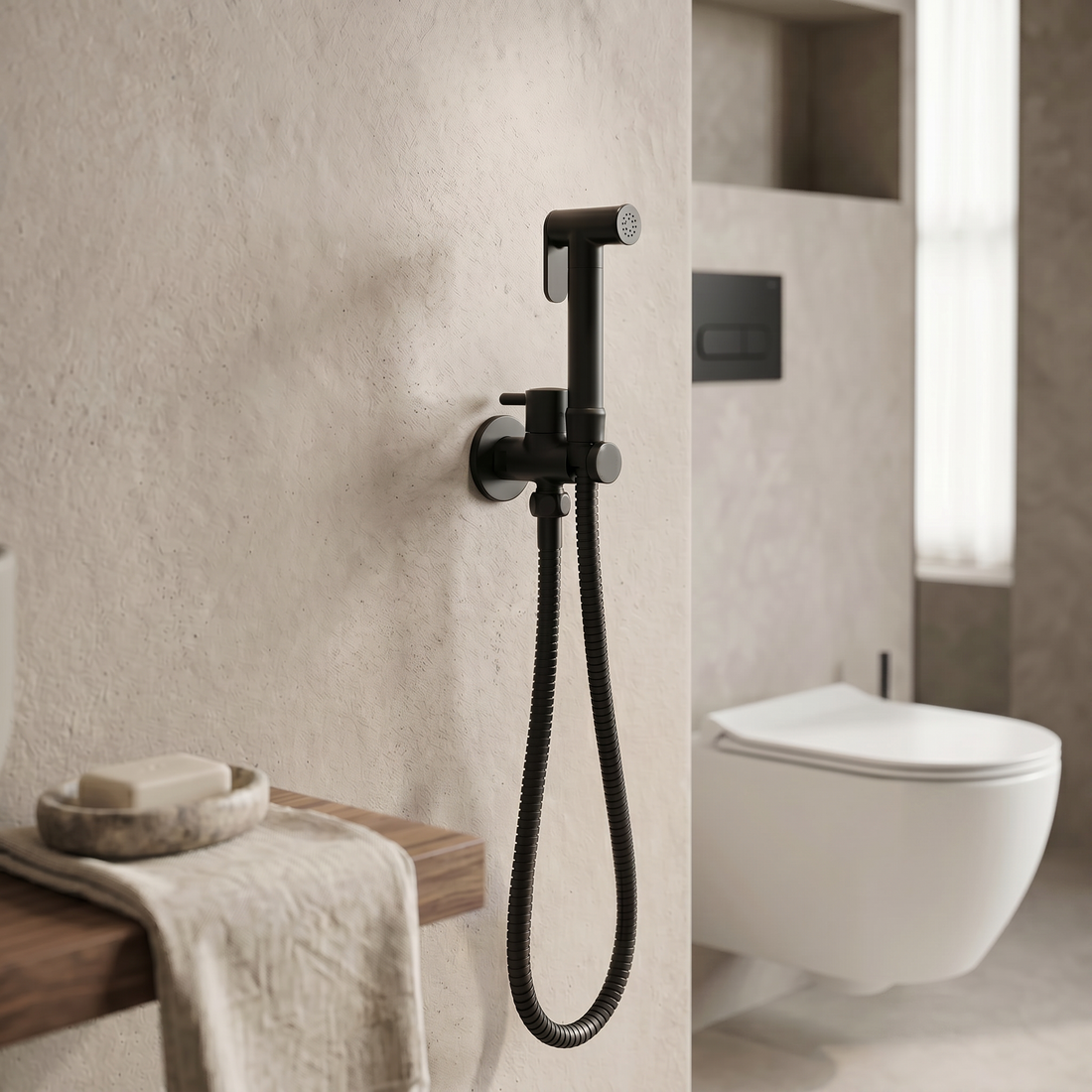 Douchette Hygiénique WC Noir
