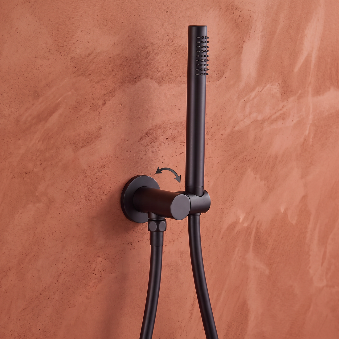 Colonne de douche encastrée noir mate