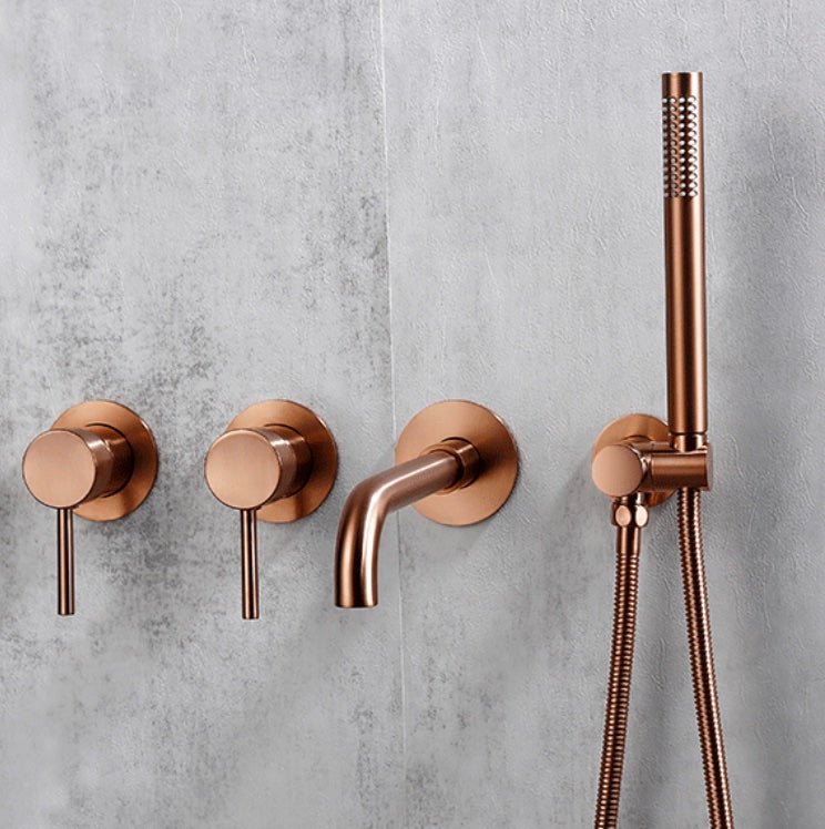 Ensemble de bain or rose brossé