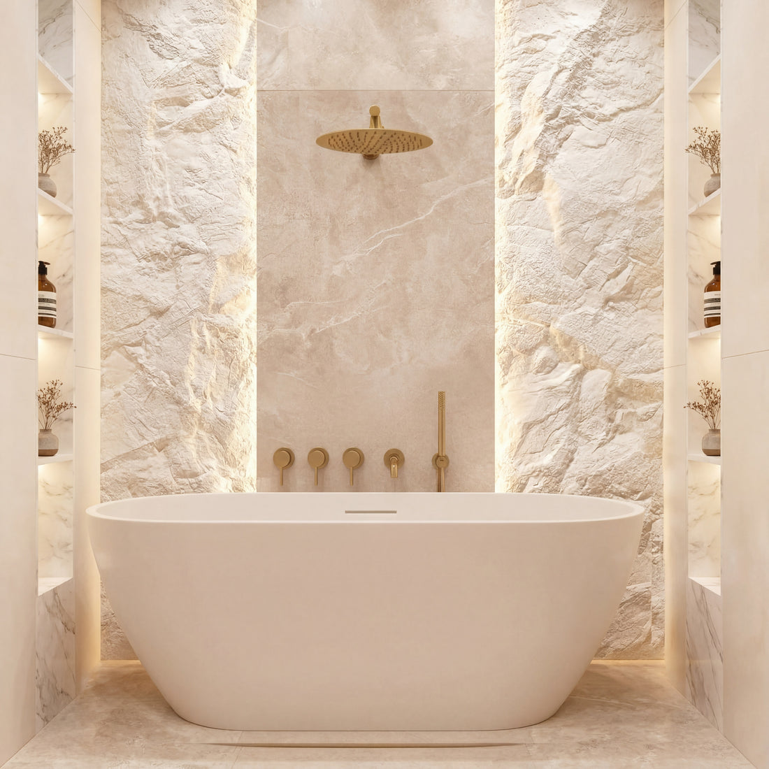 Kit Bain Douche Doré