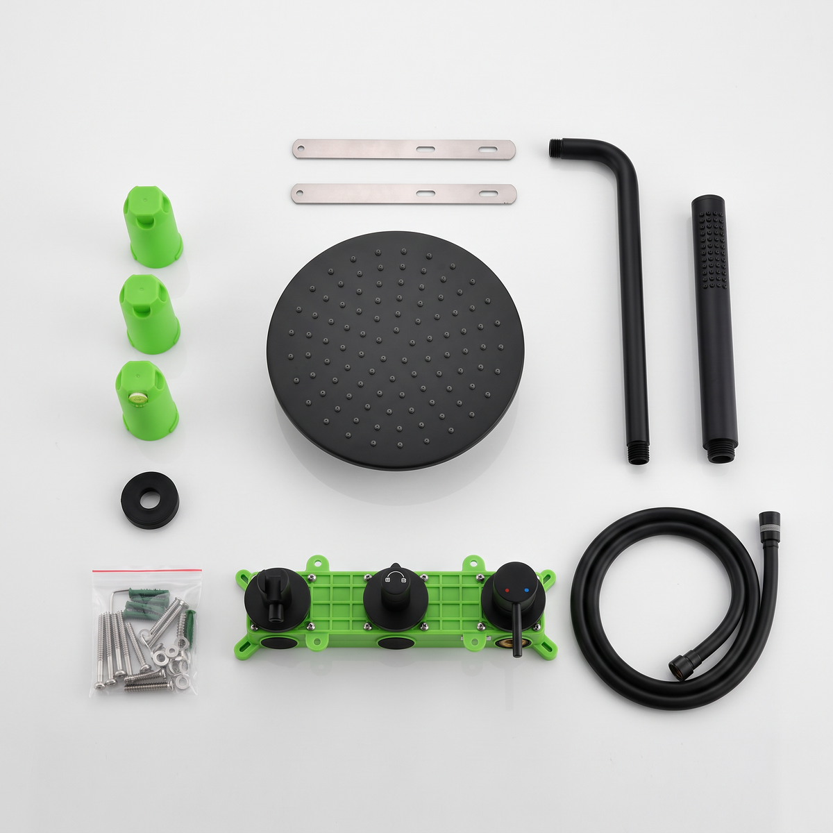 Kit de Douche Encastrée Noir