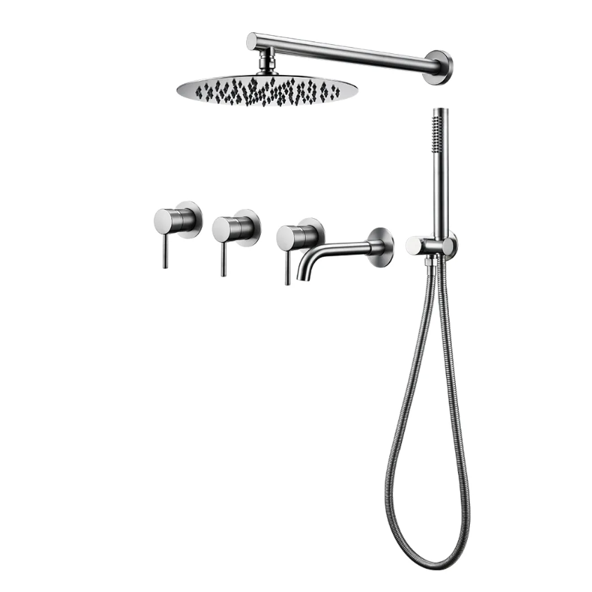 Ensemble de bain chrome