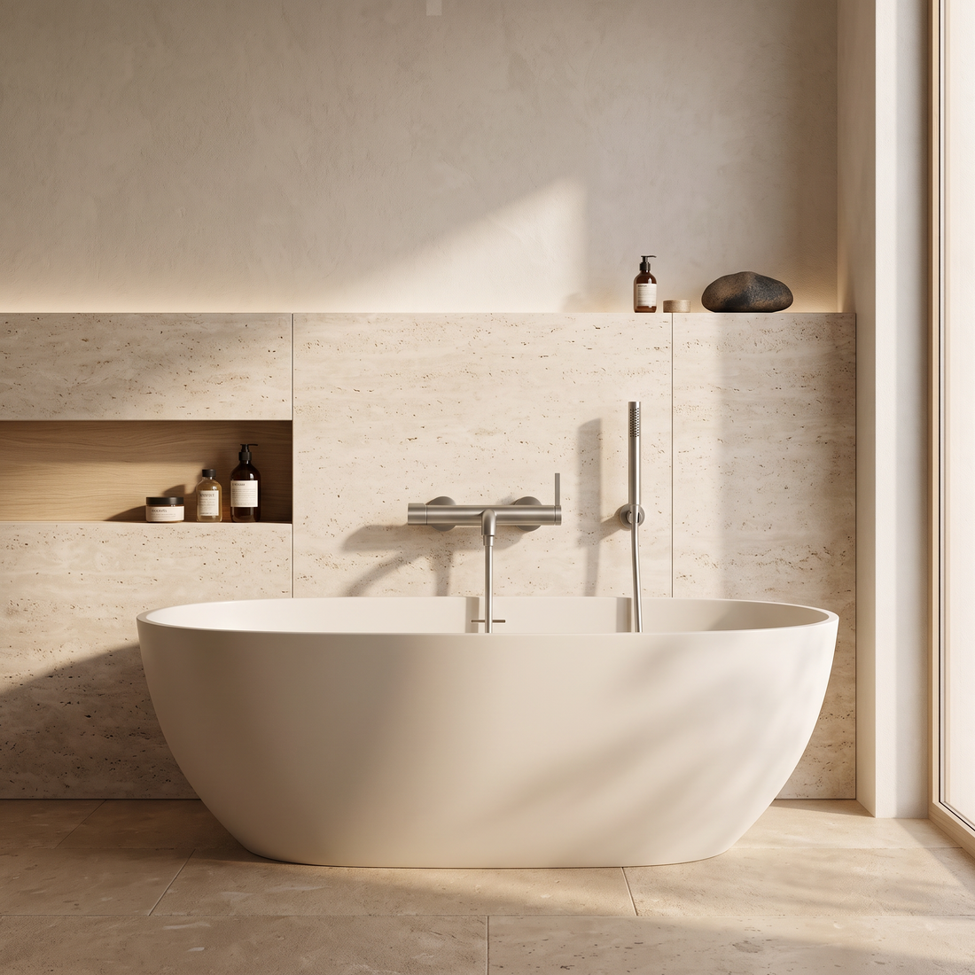 Mitigeur de Baignoire Inox Brossé