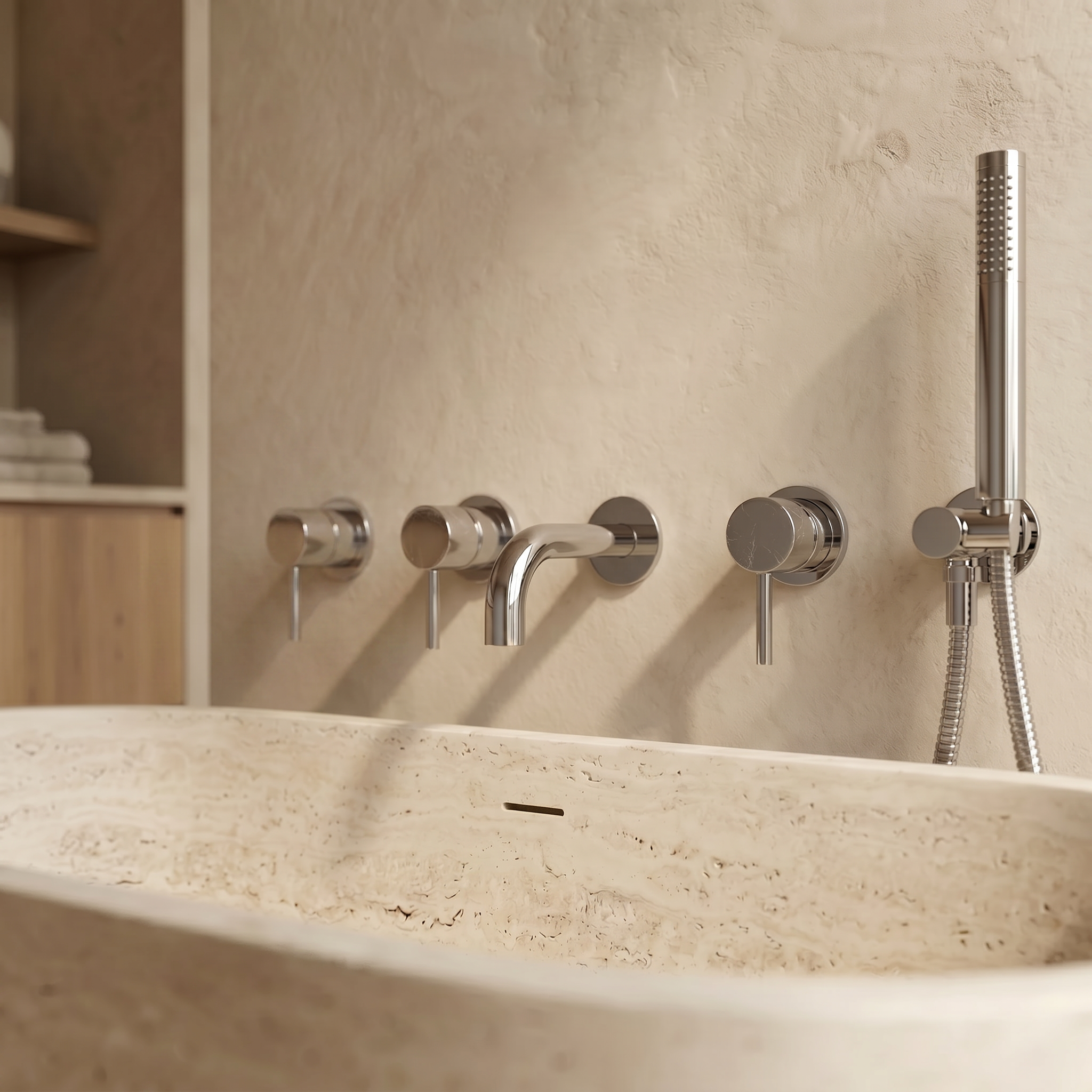 Mitigeur Bain Douche Chrome