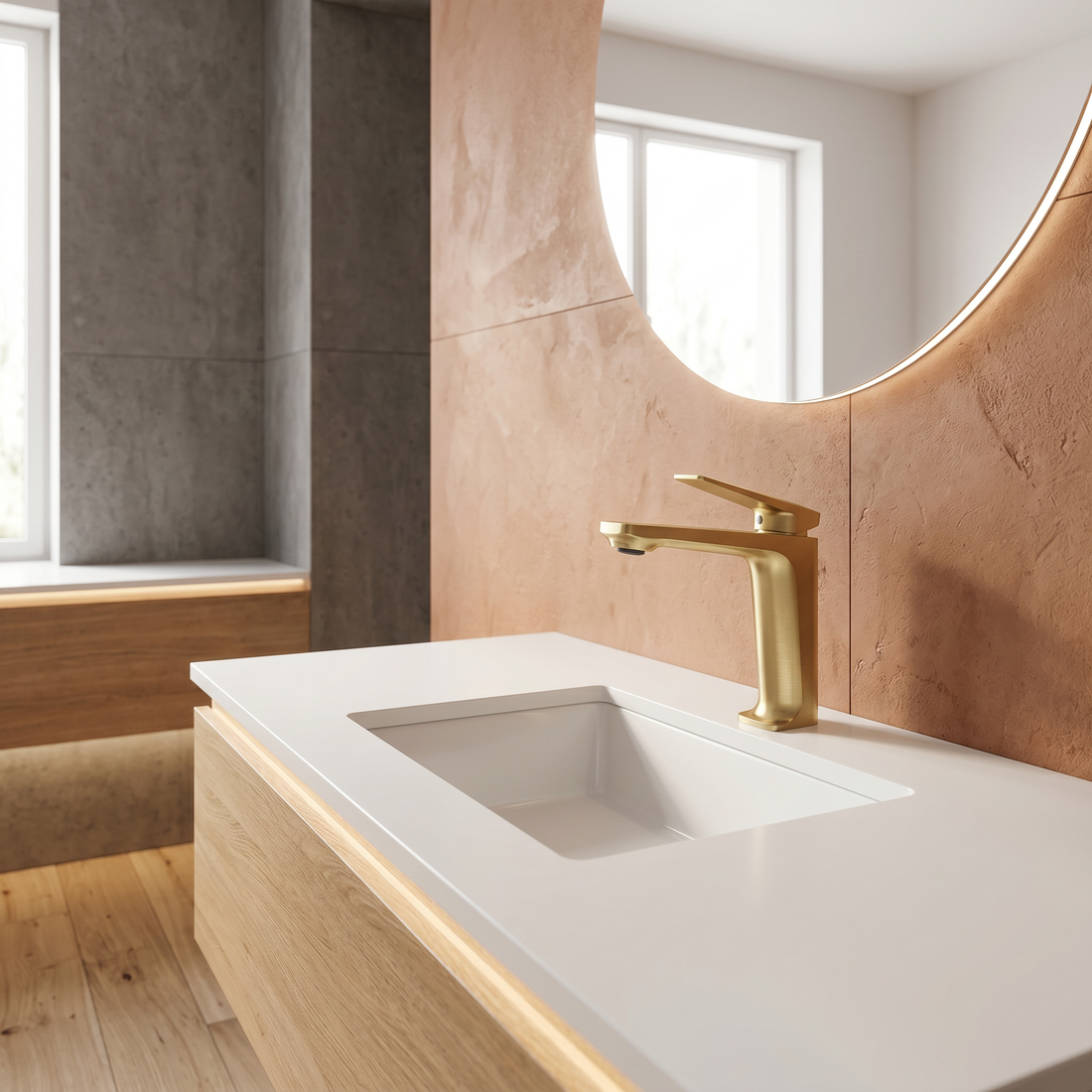 Robinet de Lavabo Doré