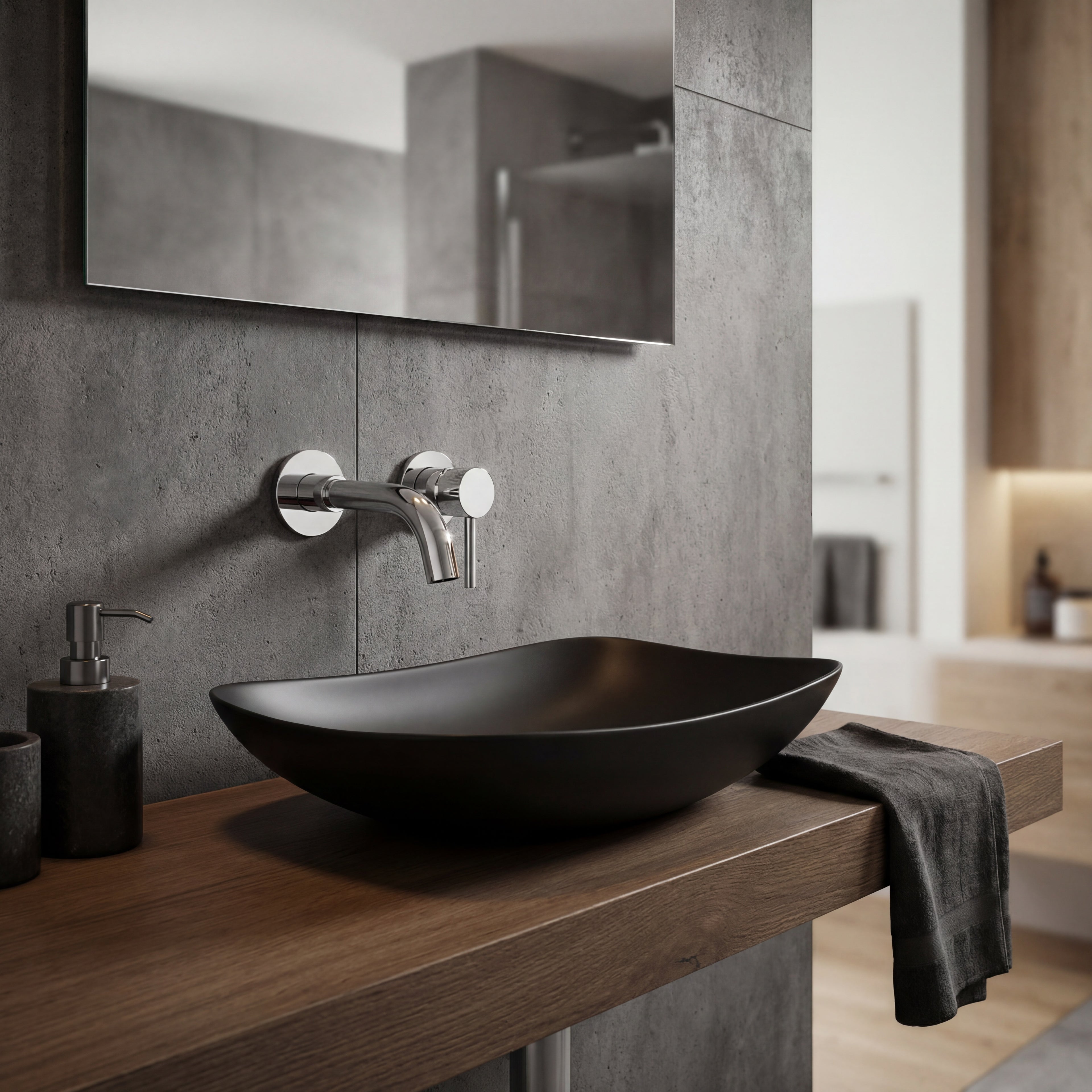 Mitigeur Mural Chromé