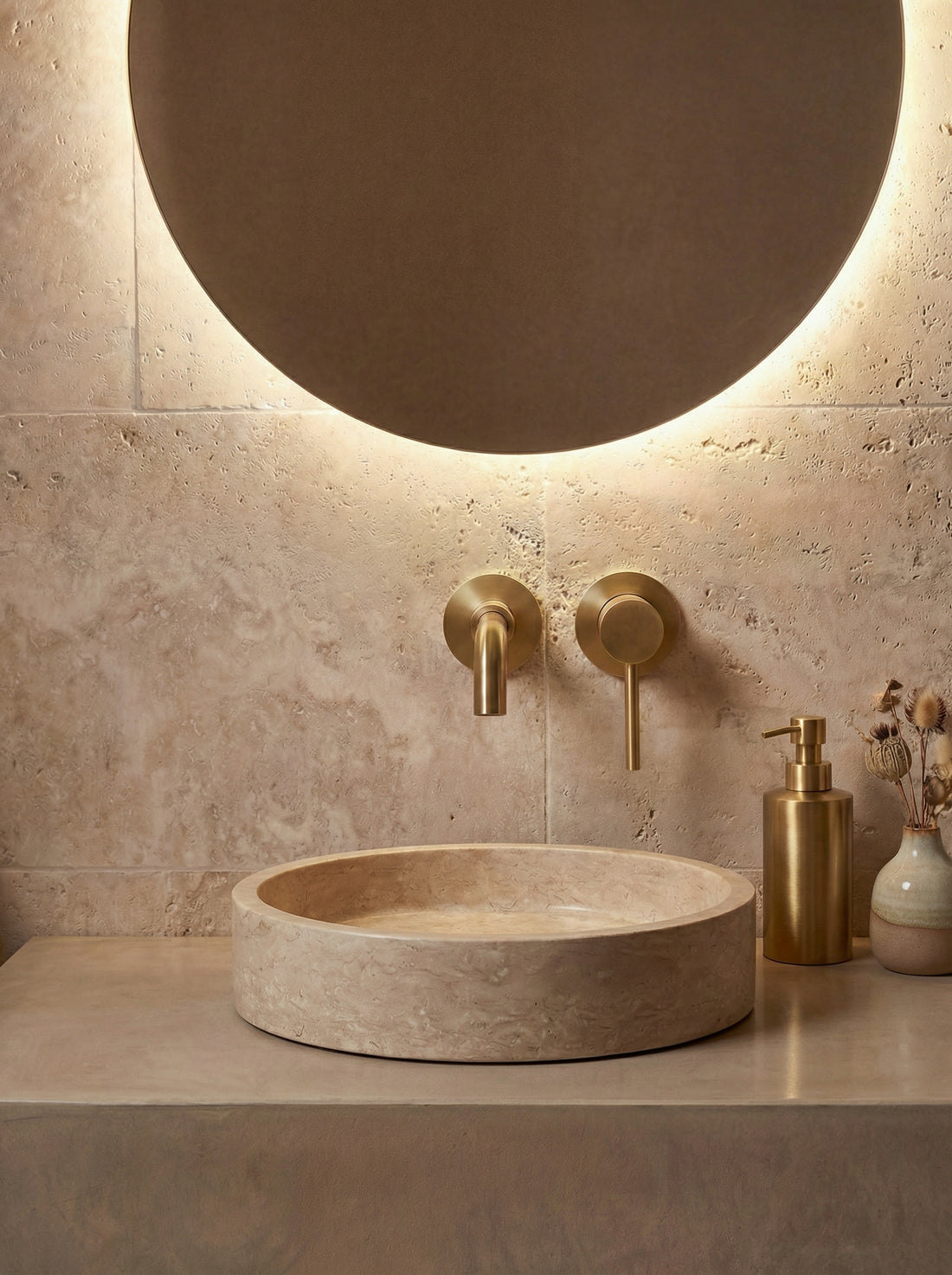 Mitigeur mural or brossé