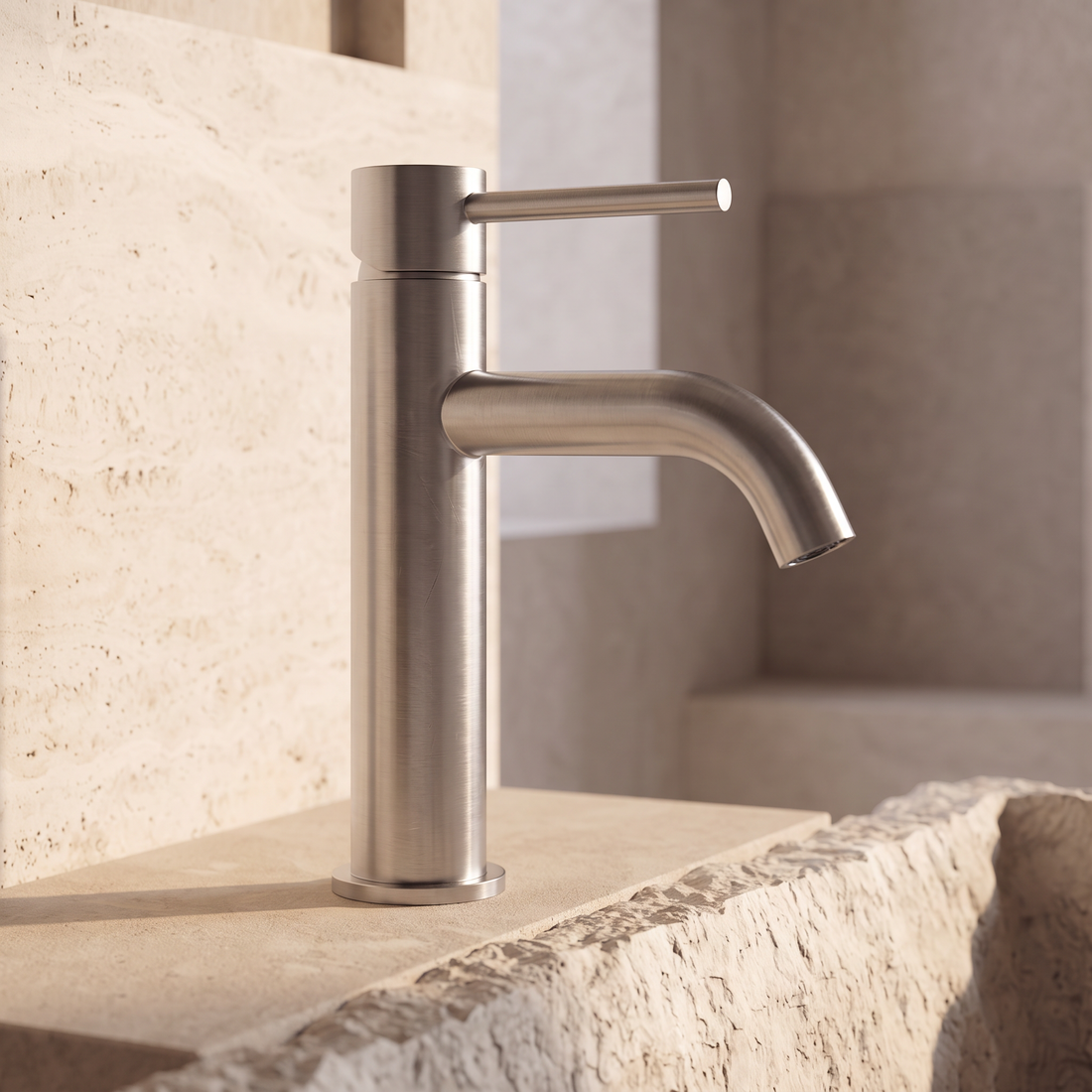 Mitigeur Inox Vasque