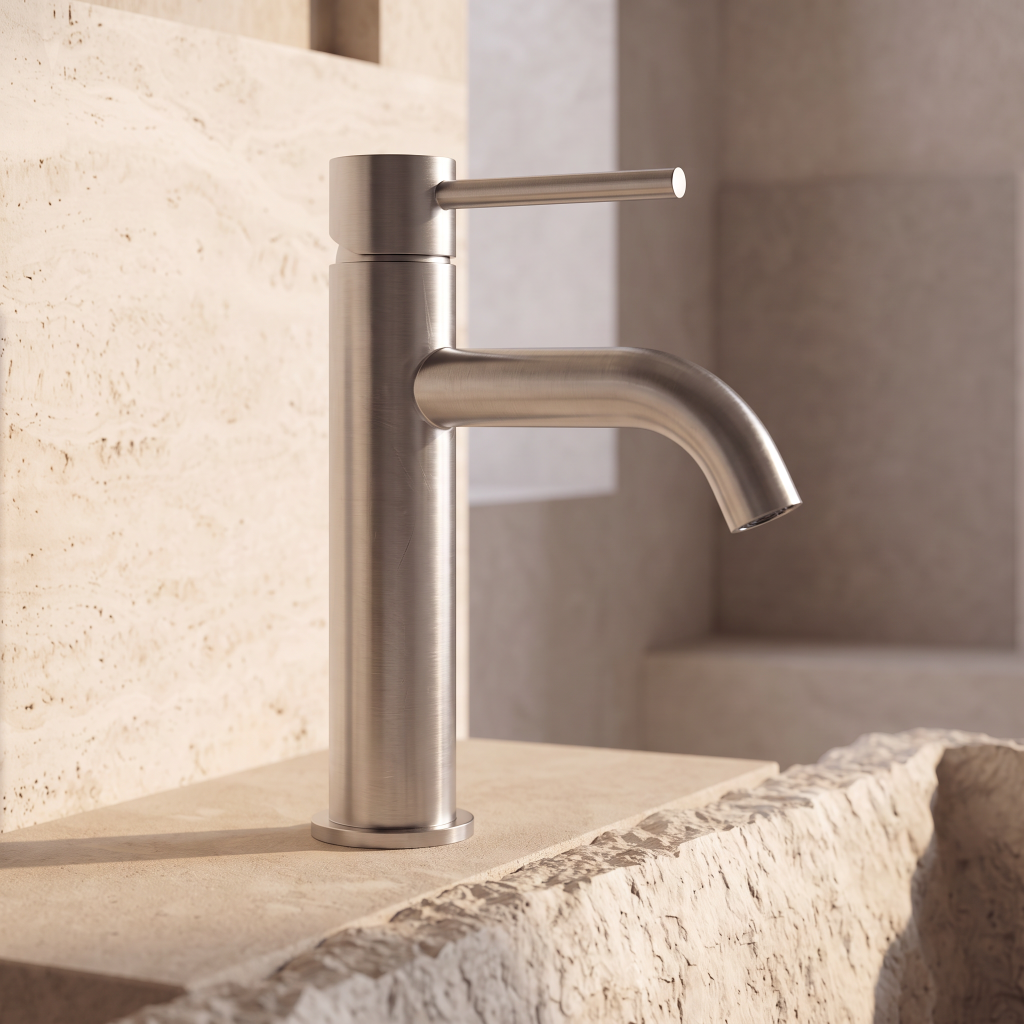 Mitigeur Inox Vasque
