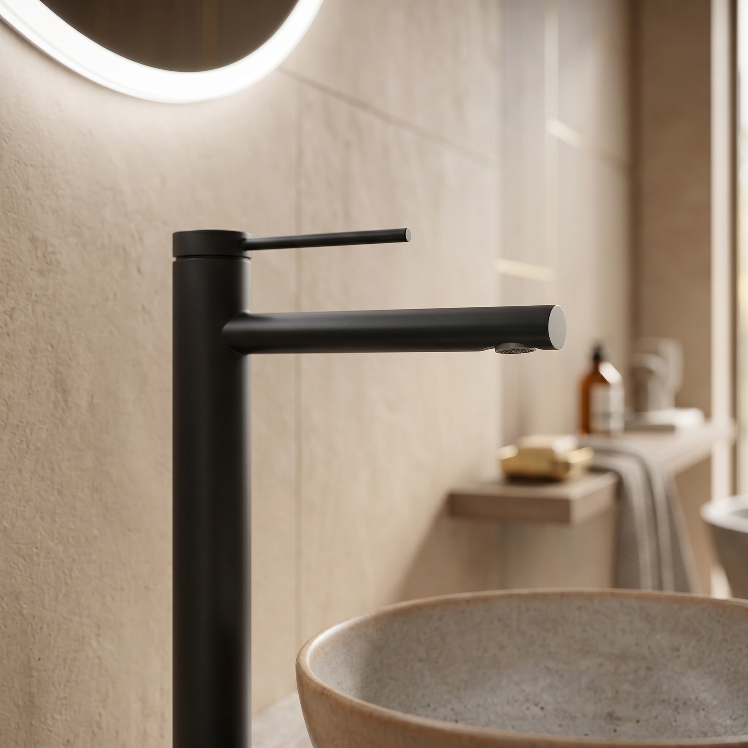 Mitigeur Noir XL Vasque