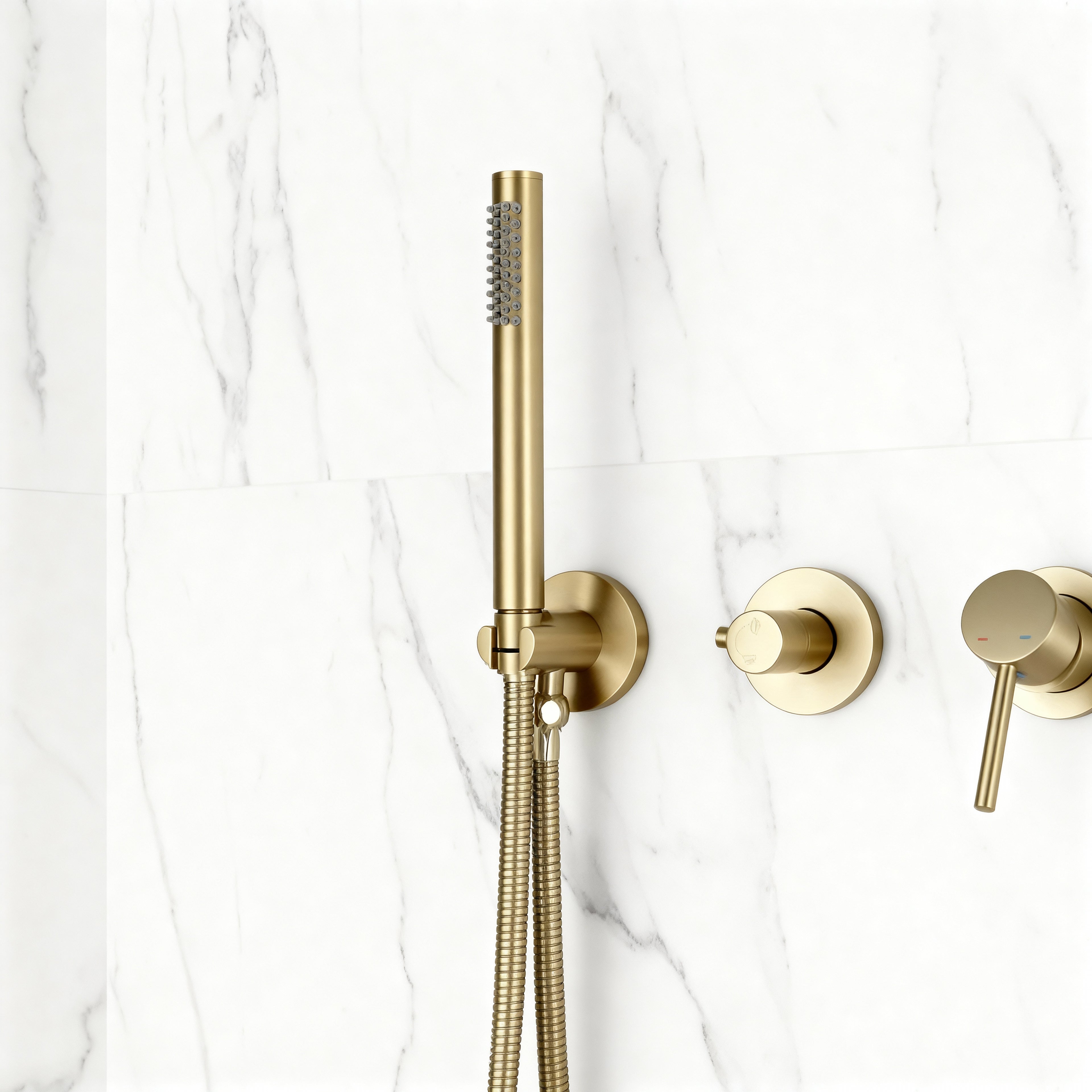 Mitigeur de Douche Encastré Doré