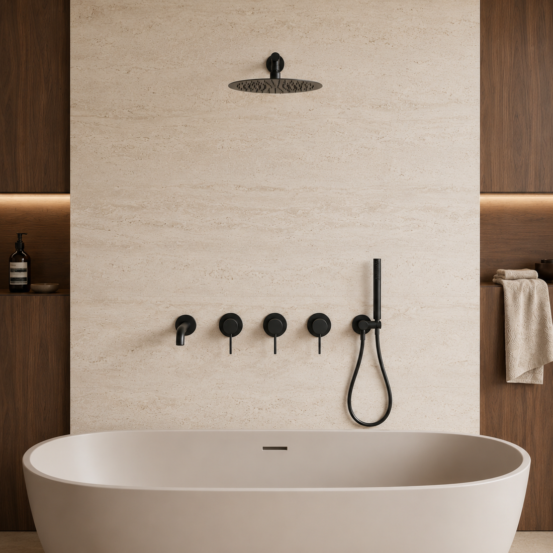 Mitigeur de Baignoire Noir