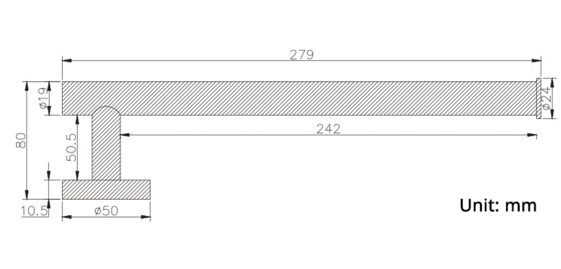 Porte-serviettes gris brossé