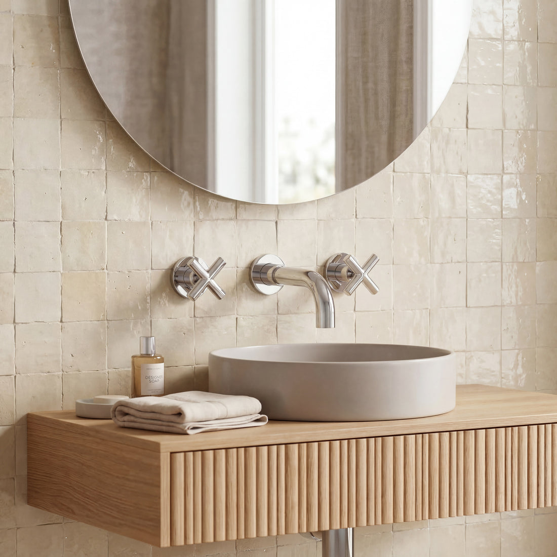 Robinet Mural Chrome