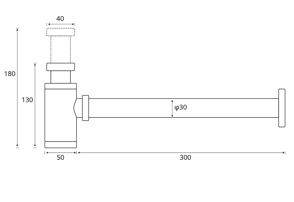 Siphon or rose brossé