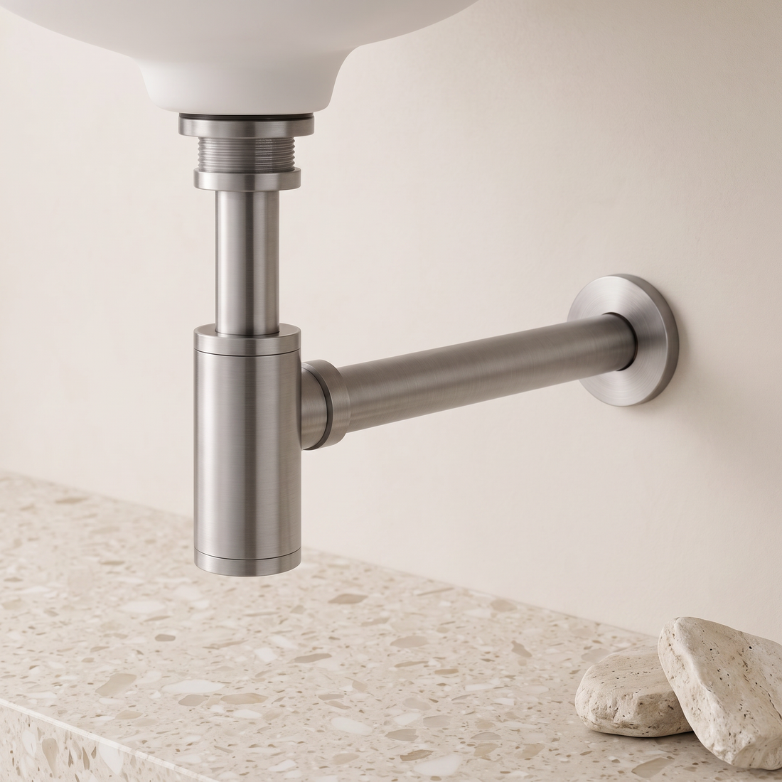 Siphon inox brossé