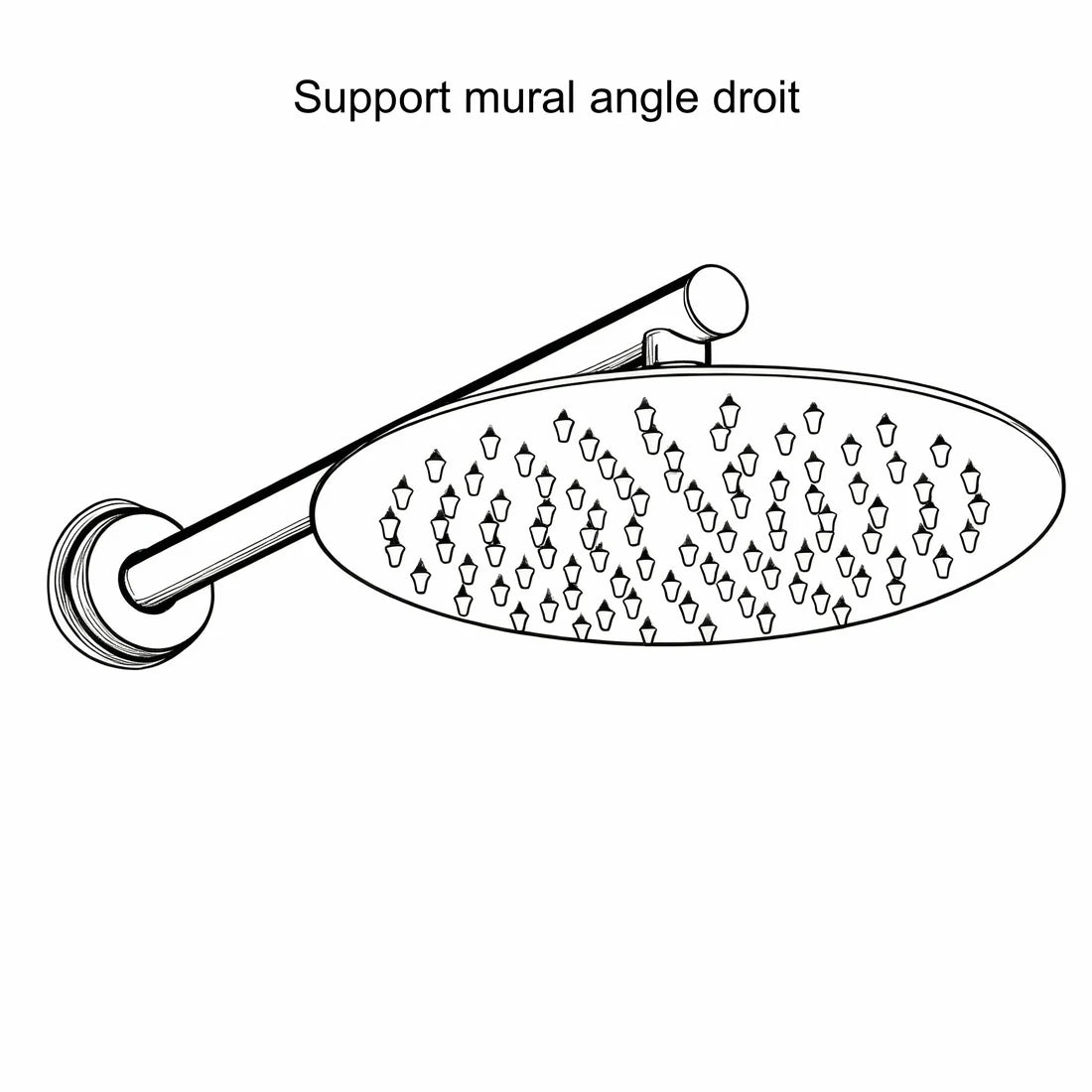 Colonne de douche encastrée or brossé
