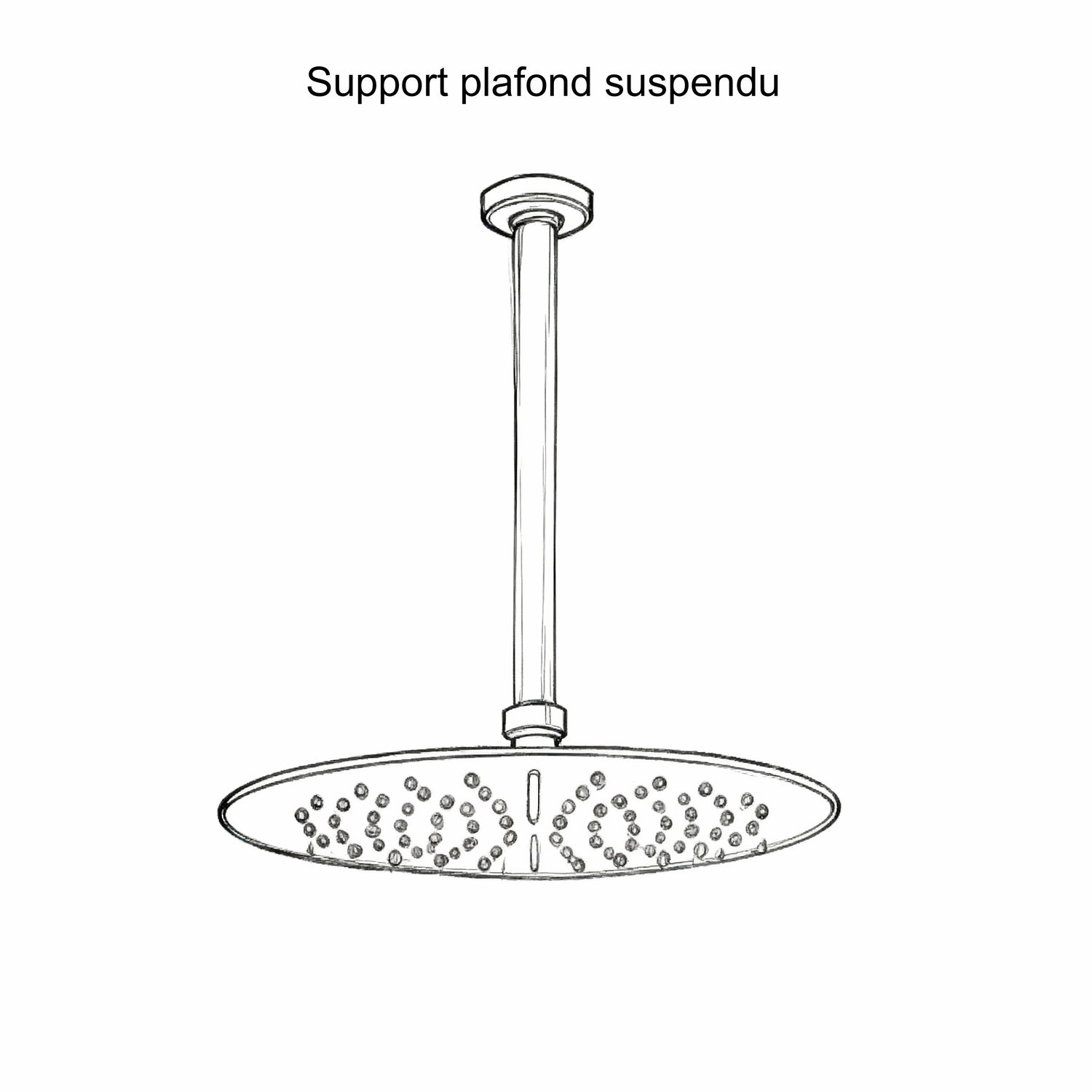 Eingebaute Duschsäule aus gebürstetem Gold