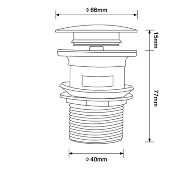 Bonde lavabo up&down laiton nf metal brosse 5-55 mm VIDAGE - UD42577 Métal  brossé - Achat/Vente ONDYNA UD42577