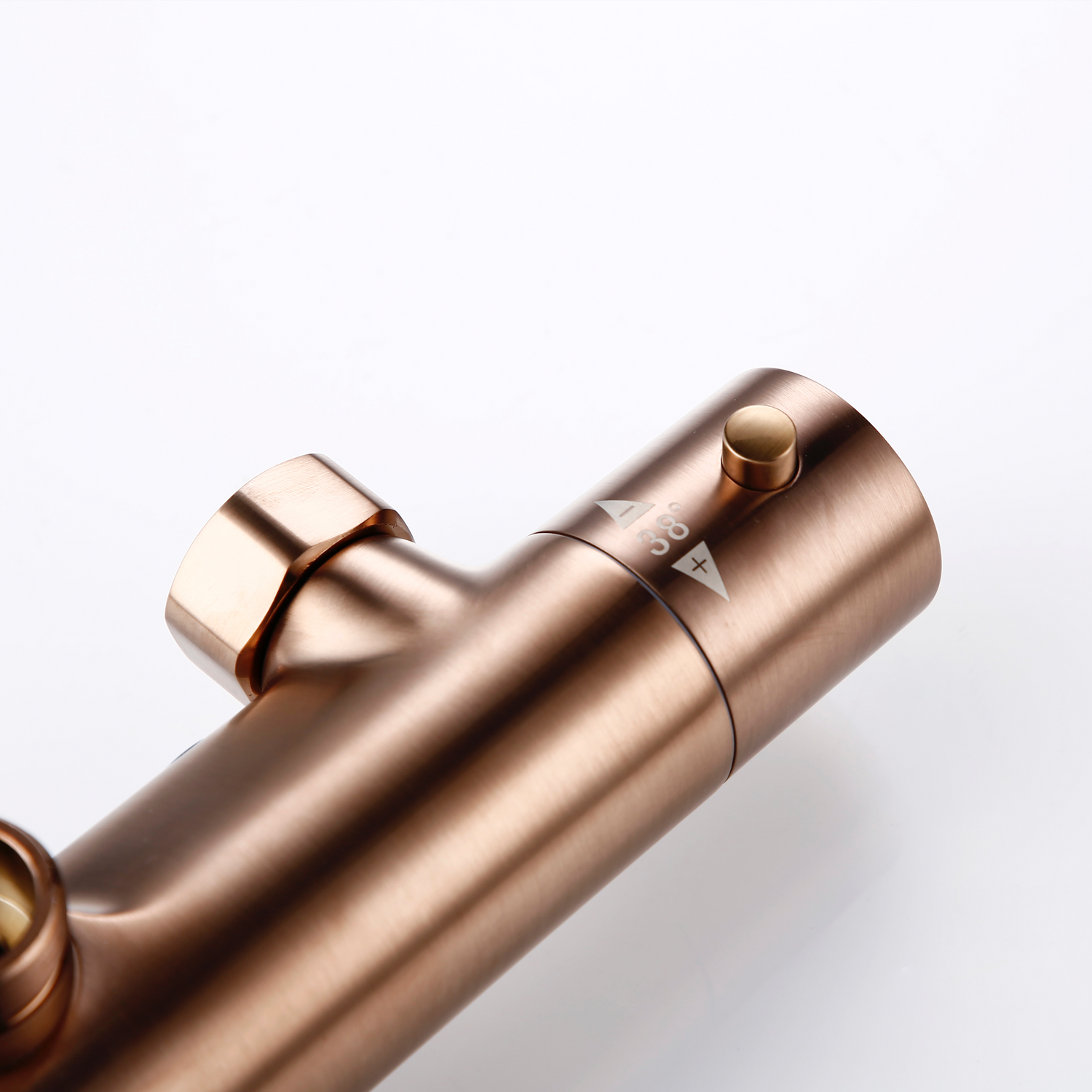 Douchette tube Cox laiton - PVD Gold Rose - Paini Robinetterie -  MisterMateriaux