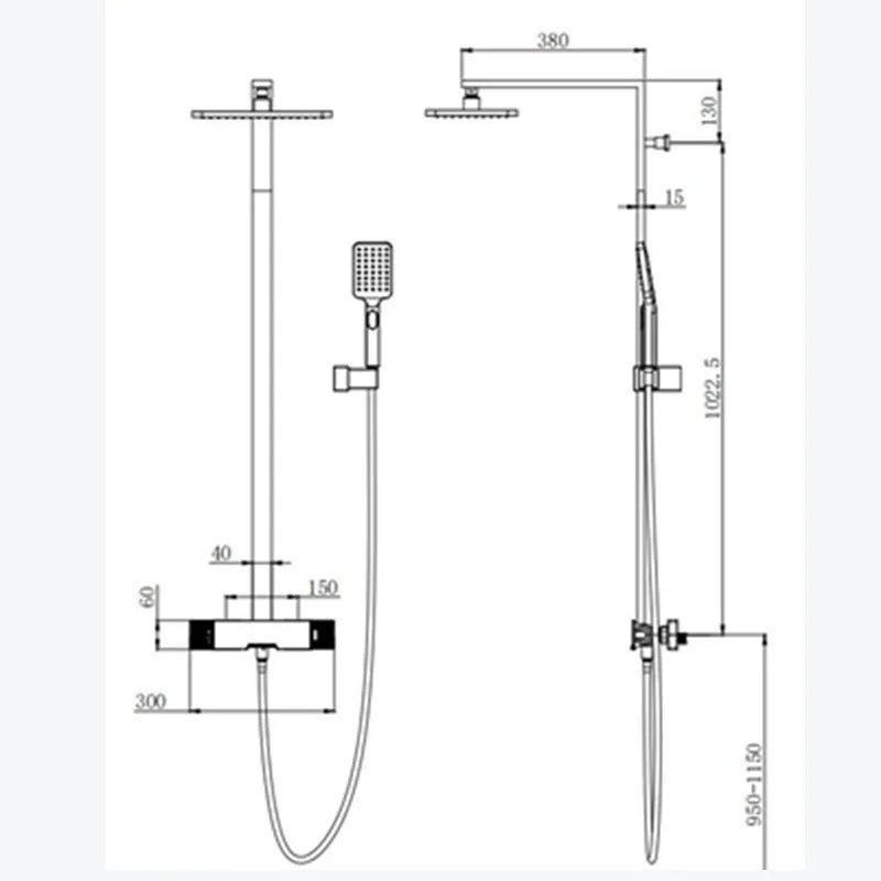 GROHE Grohtherm SmartControl Ensemble de douche encastrable -  thermostatique - pommeau de douche ron